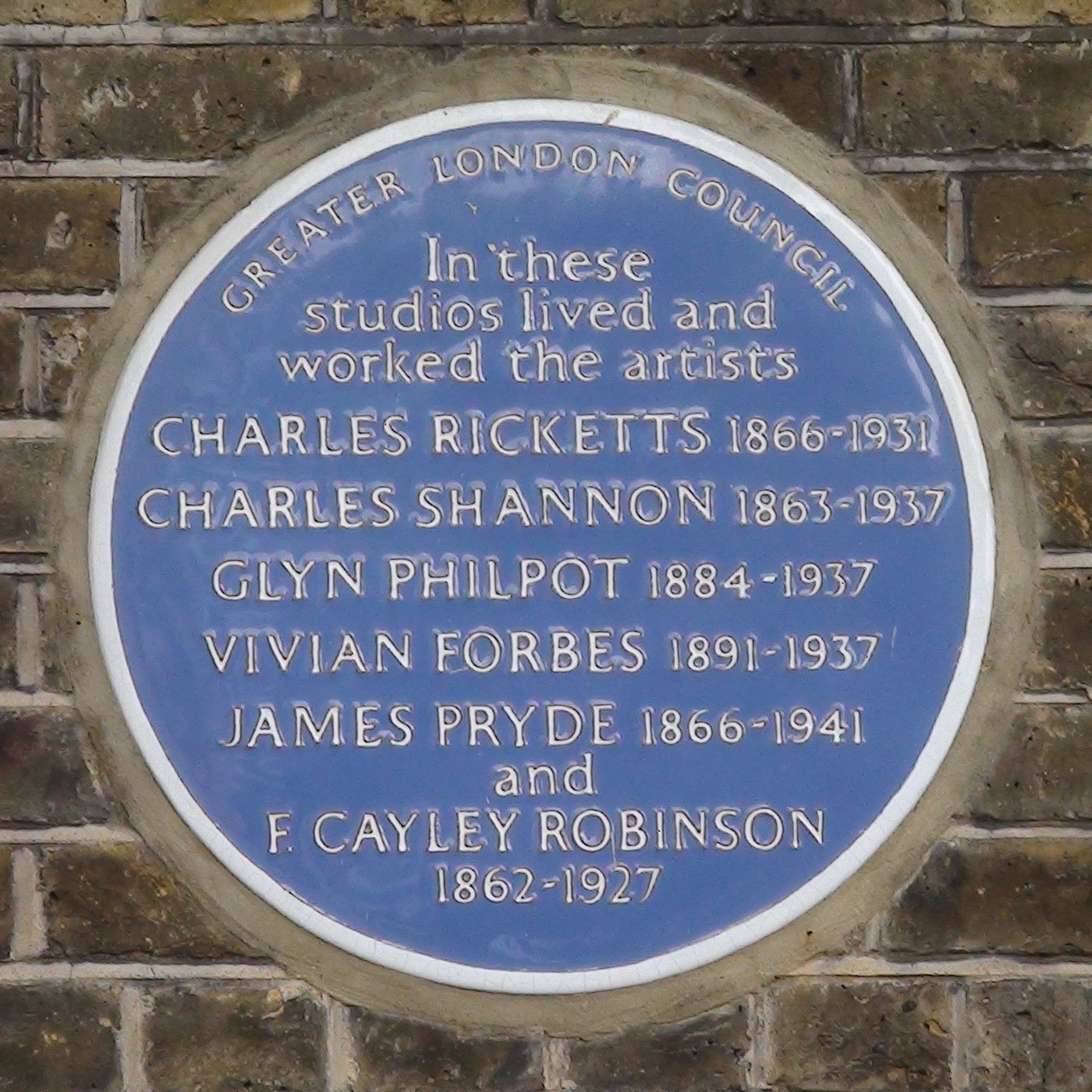 Blue plaque at Lansdowne House studios
