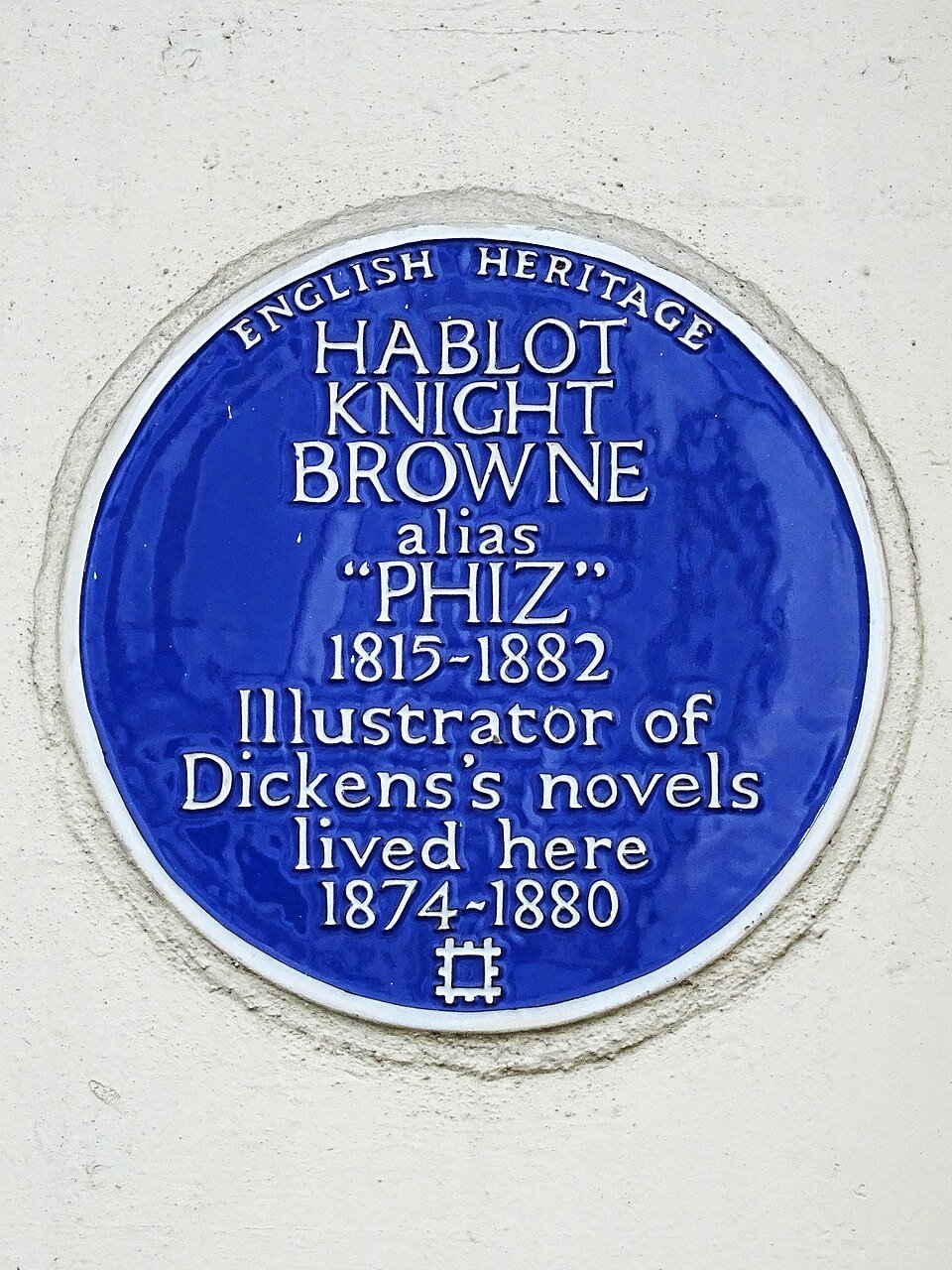 Blue plaque for Hablot Knight Browne at Ladbroke Grove