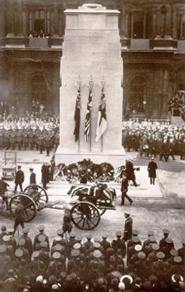 Unknown Warrior procession to Westminster Abbey