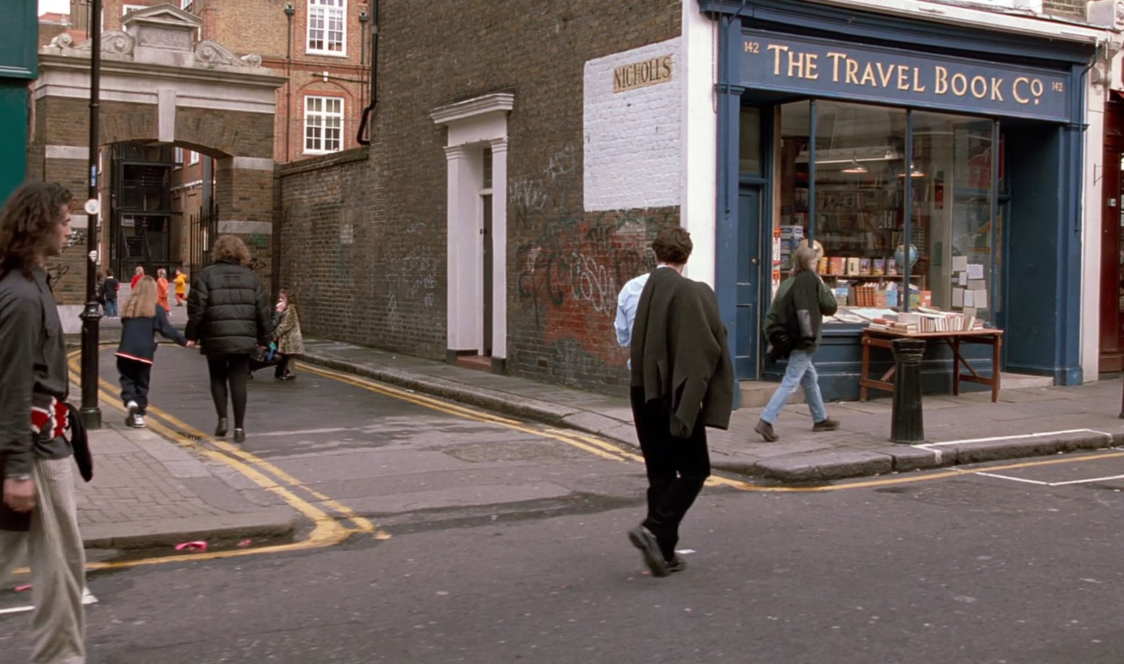 Notting Hill film scene connected to Portobello Road