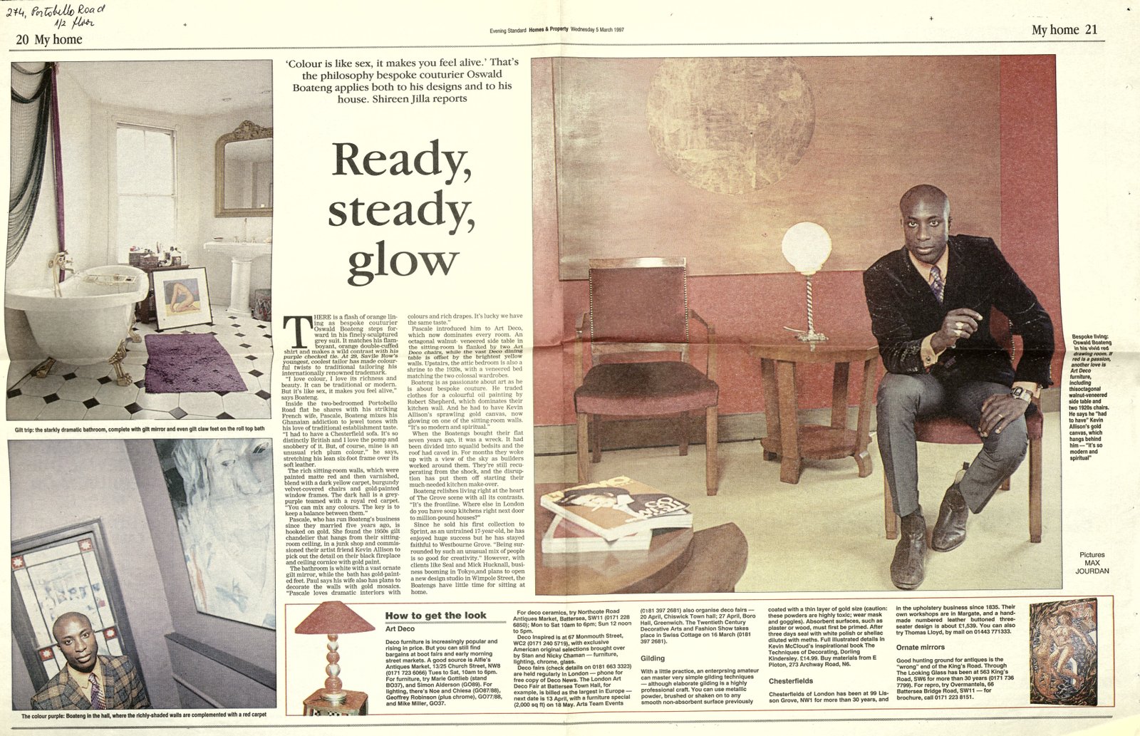 Ozwald Boateng linked to Portobello fashion culture