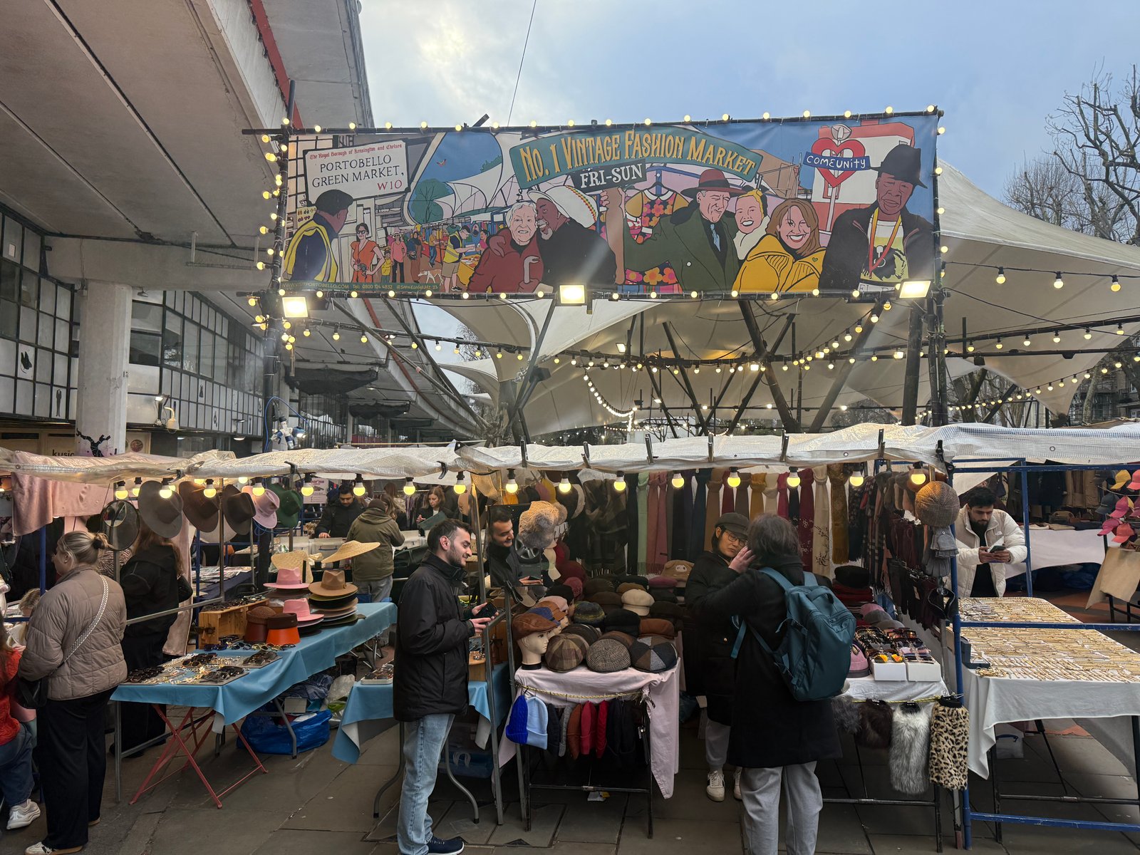 Vintage market fashion scene 4