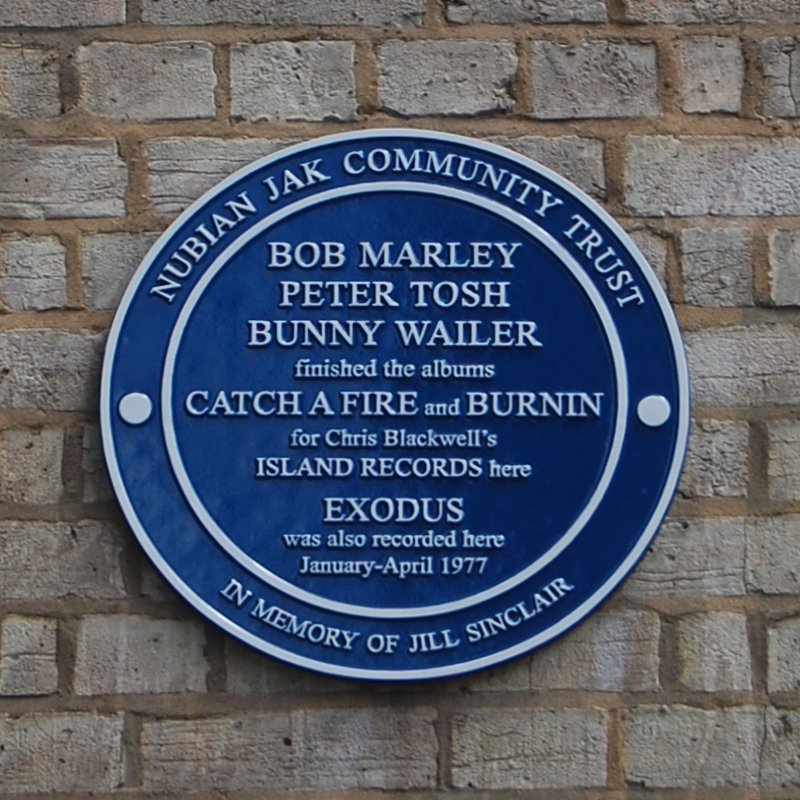 Basing Street Studios blue plaque