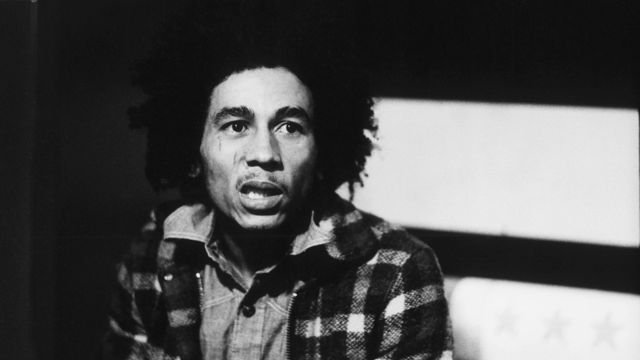 Bob Marley at Basing Street Studios in 1973