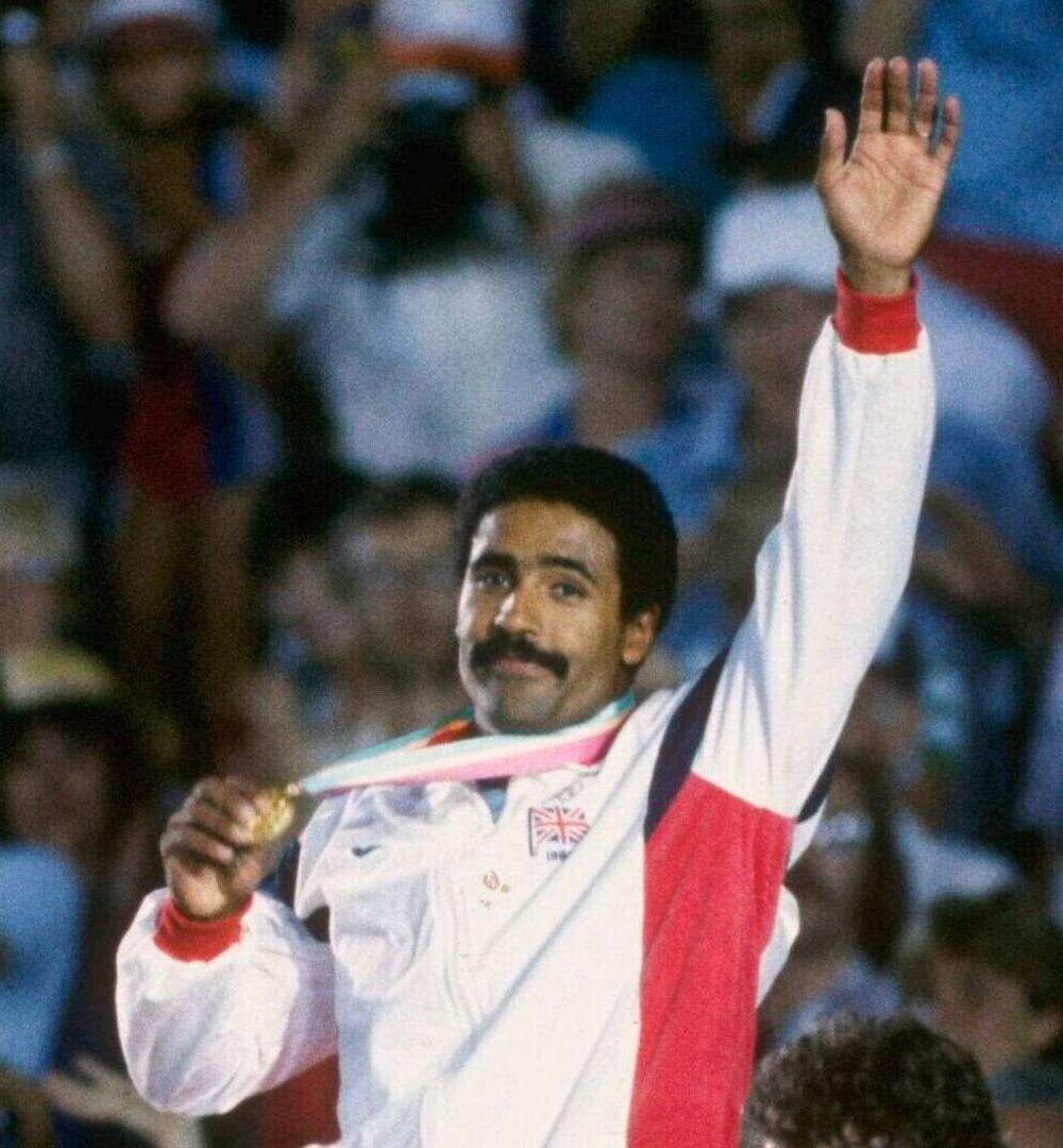 Daley Thompson in athletics competition