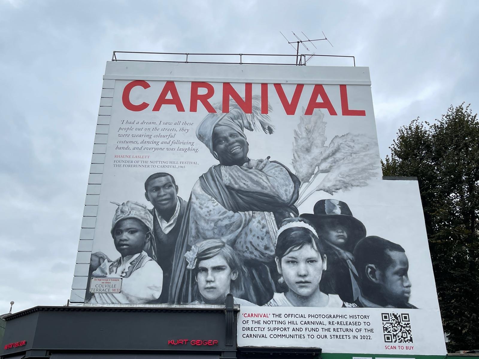 Carnival building art in North Kensington